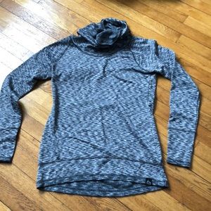 Cowl turtleneck cozy top